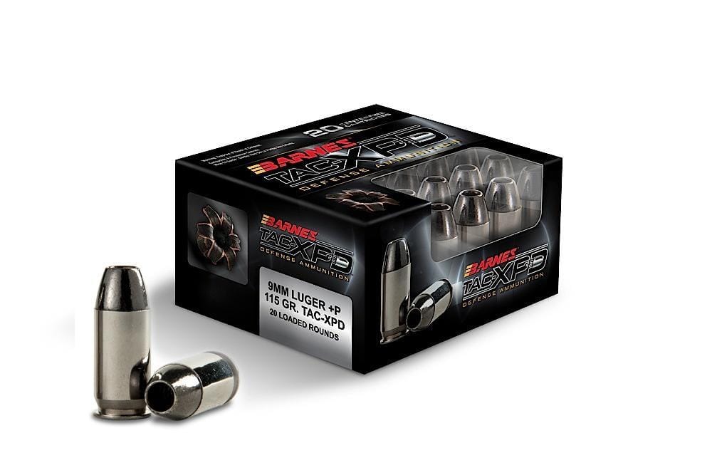 Barnes TAC-XPD Defense 9mm Luger (+P) 115gr XPD 20ct Lead Free
