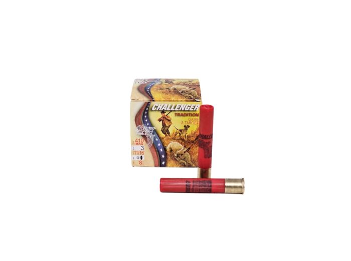 Challenger .410 Bore 3″ 11/16oz. #8 Shot – 25 Rounds (Box) 1EXZ970008