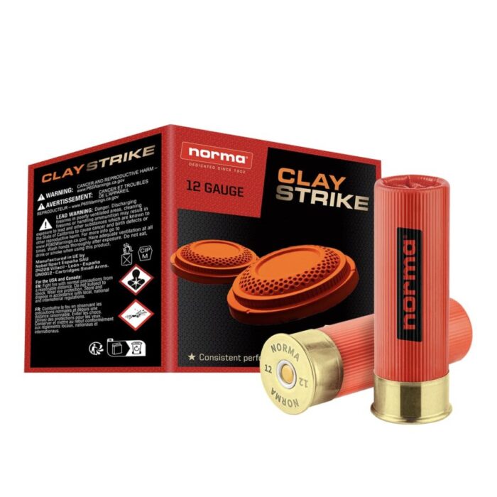 Norma 12ga 2 3/4 in. #7.5 shot 1oz CLAYSTRIKE
