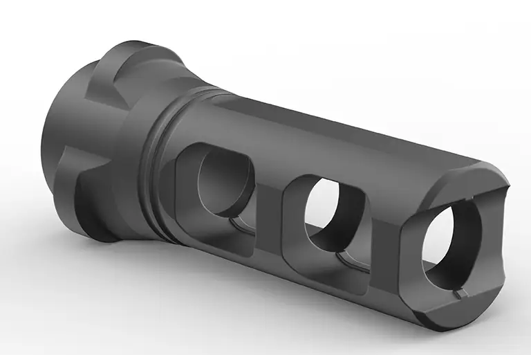 Breek Arms Gemini Dual-Port Muzzle Brake for Breek-LOK 3QD | .30 Cal | 5/8×24 TPI - Image 2