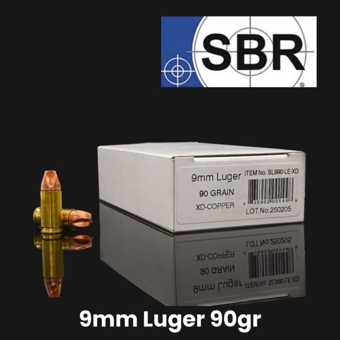 SBR 9mm 90gr XTREME Defense – Law Enforcement Ammo