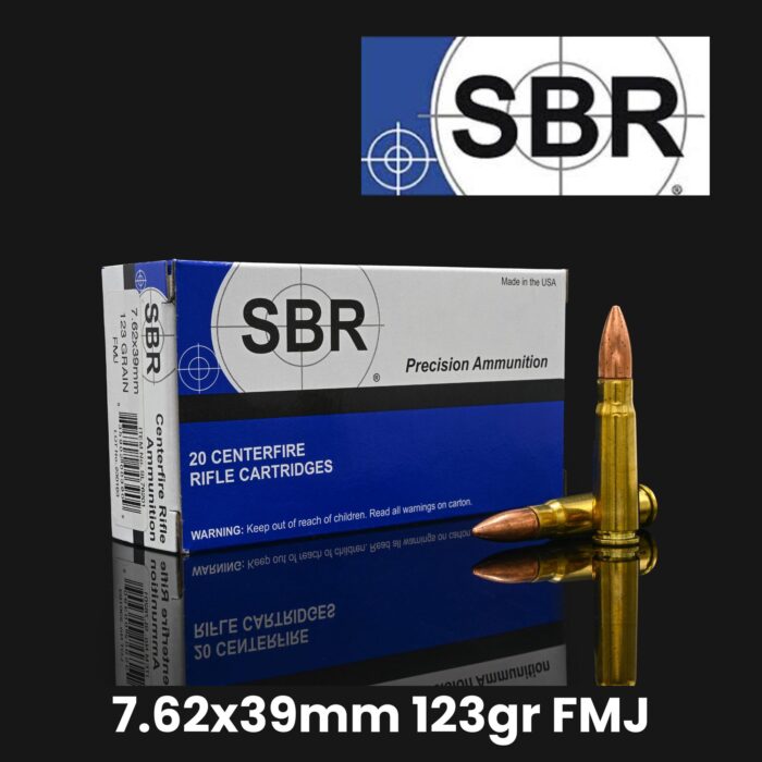 Sbr 123gr Hornady FMJ - SBR 7.62×39 123gr Hornady FMJ Ammo