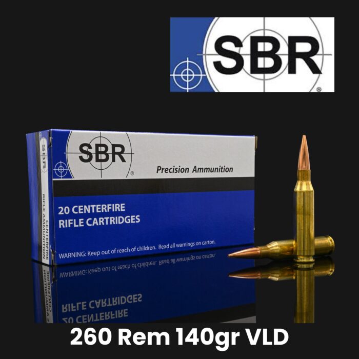 Sbr Rem 140gr Vld - SBR 260 Rem 140gr VLD Ammunition