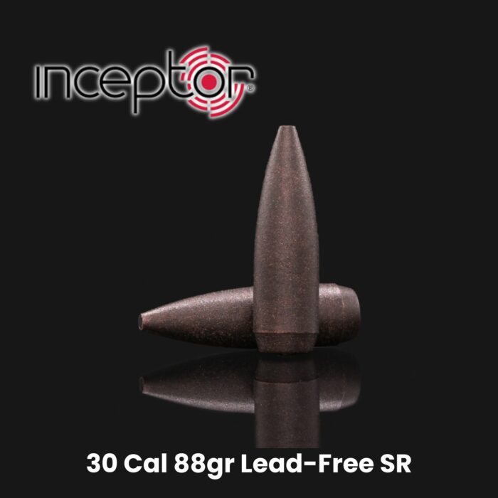 Inceptor Cal 88gr Lead-free - Inceptor 30 Cal 88gr Lead-free Frangible Short Range Rifle Bullets
