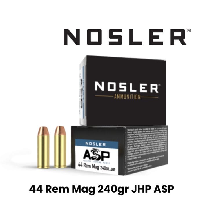 Nosler 44 Magnum 240gr JHP ASP – 20 Round Box