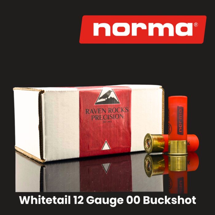 Norma Whitetail Gauge Buckshot - Norma Whitetail 12 Gauge 00 Buckshot – 100 round Bulk Box