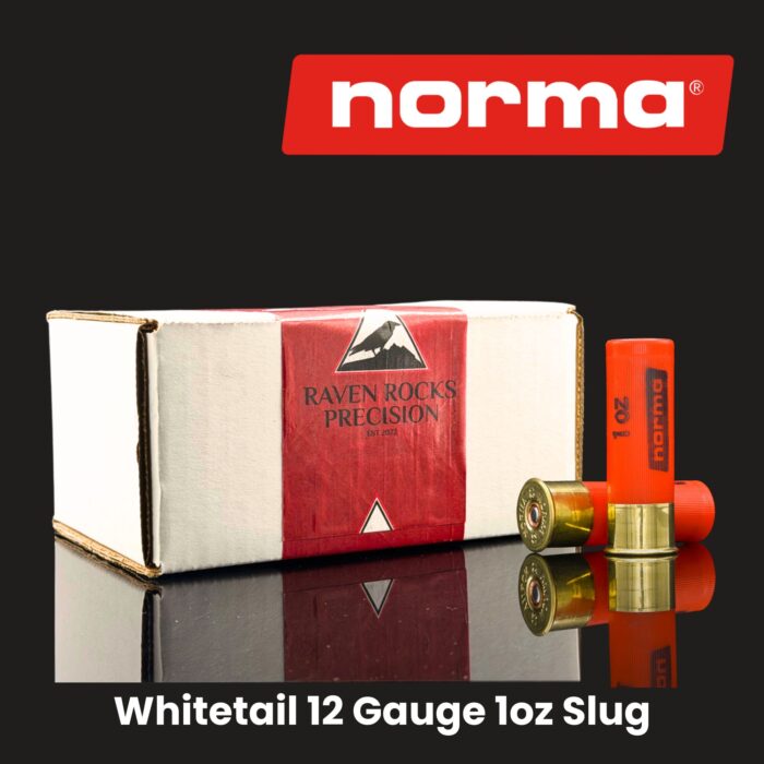 Norma Whitetail Gauge 1oz - Norma Whitetail 12 Gauge 1oz Slug – 100 round Bulk Box