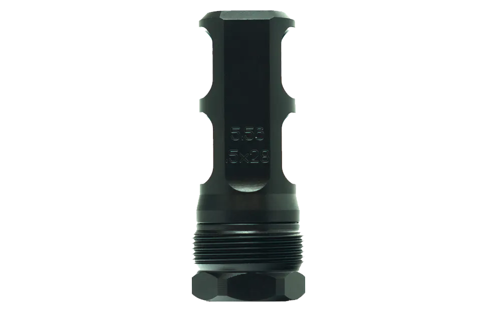 Faxon Muzzlok Stainless Steel Plan B Muzzle Brake | 1/2×28 | .250″ Bore - Image 2