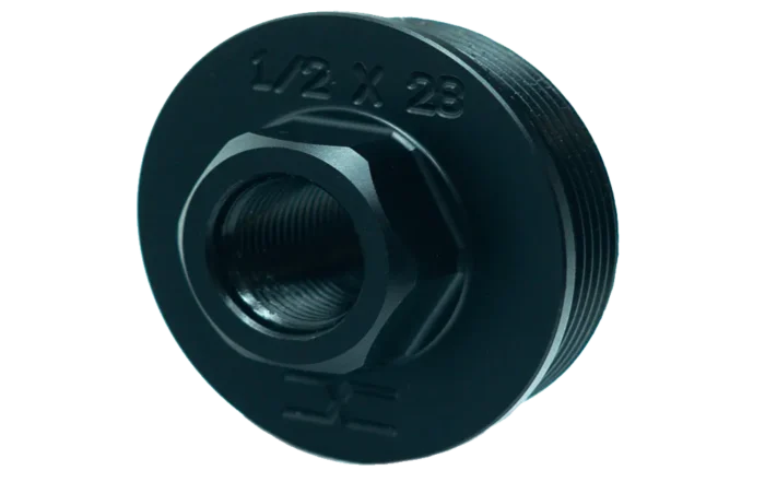 Faxon Stainless Steel Direct Thread to Hub Adapter | 1/2×28