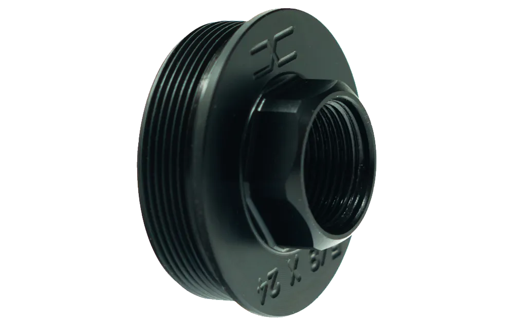Faxon Stainless Steel Direct Thread to Hub Adapter | 5/8×24