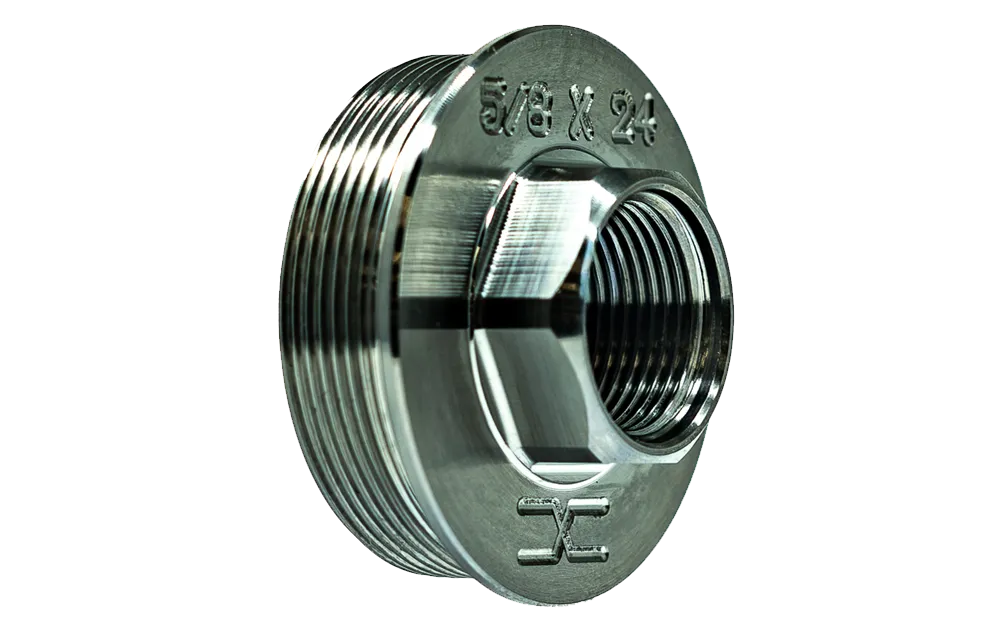 Faxon Titanium Direct Thread to Hub Adapter | 5/8×24