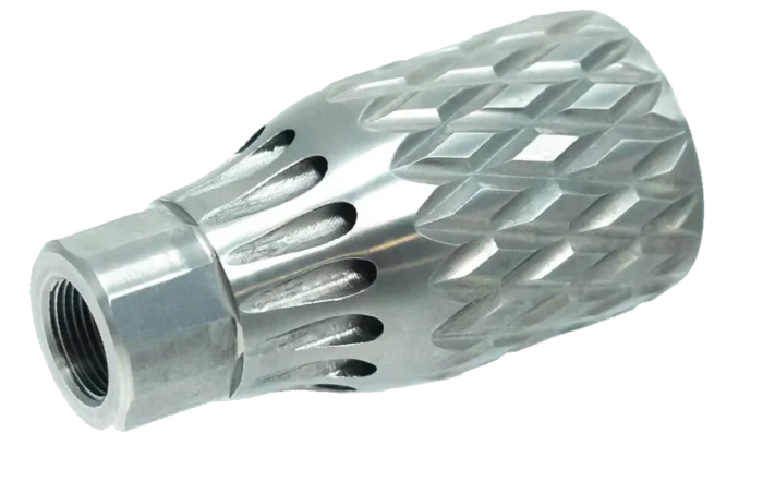 Faxon Rowdy Pineapple Venturi | 5.56 | 1/2×28 | Stainless Steel