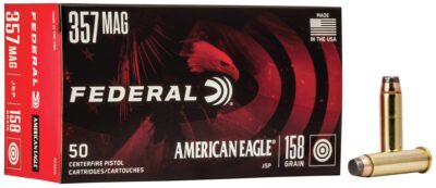 Federal 357 Magnum - Federal 357 Mag 158 grain JSP Jacketed Soft Point (50 rd box)