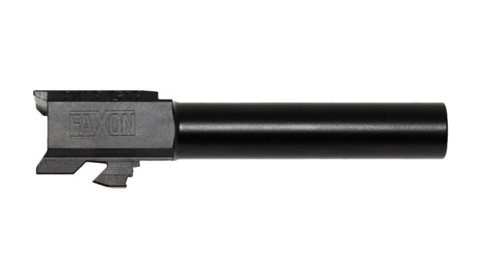 Faxon Duty Series 4150 CMV Black Nitride Non-Threaded 9mm Barrel for Glock 19 Gen 2–5