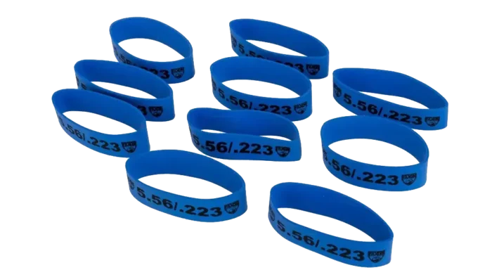 Faxon Magazine Marker Bands | 5.56 Blue | Pack of 10