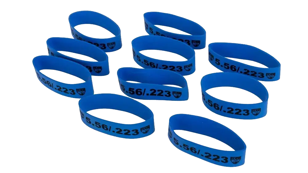 Faxon Magazine Marker Bands | 5.56 Blue | Pack of 10