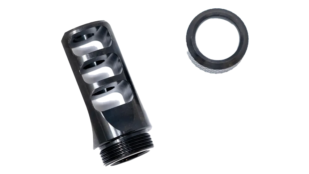 Faxon MuzzLok 3-Port Muzzle Brake | 8.6 BLK | M18x1.5 - Image 2