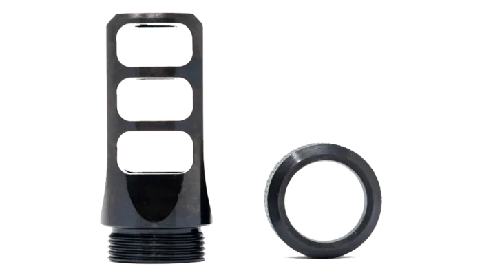 Faxon Muzzlok 3-port Muzzle - Faxon MuzzLok 3-Port Muzzle Brake | 8.6 BLK | M18x1.5