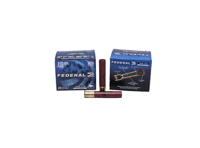 Federal Hi-Brass Game Load .410 Bore 3 Inch 11/16 oz. #7.5 Shot – 25 Rounds (Box)