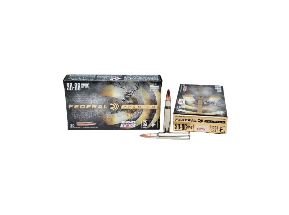 Federal Premium .30-06 Springfield 165 Grain Barnes TSX lead-free – 20 Rounds (Box)