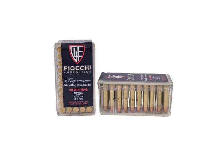 Fiocchi 22 Magnum - Fiocchi .22 Magnum 40 Grain Jacketed Soft Point 1910FPS – 50 Rounds (Box)