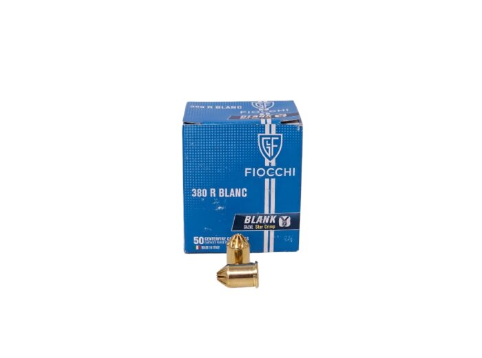 Fiocchi Blanks 357 Magnum - Fiocchi BLANKS .380 Rimmed Blank Training (works in .357 Mag & .38 Special) – 50 Rounds (Box) 380