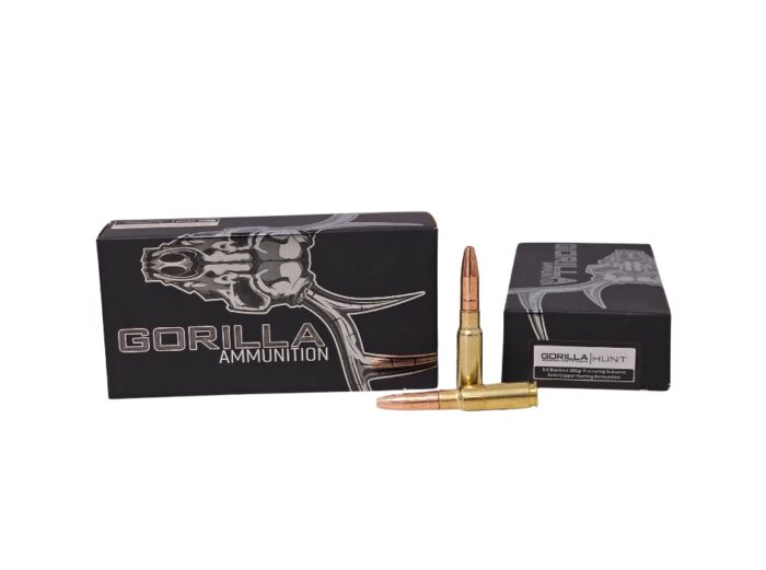 Gorilla Silverback Blackout Grain - Gorilla Silverback 8.6 Blackout 285 Grain Fracturing Subsonic lead-free – 20 Rounds (Box)