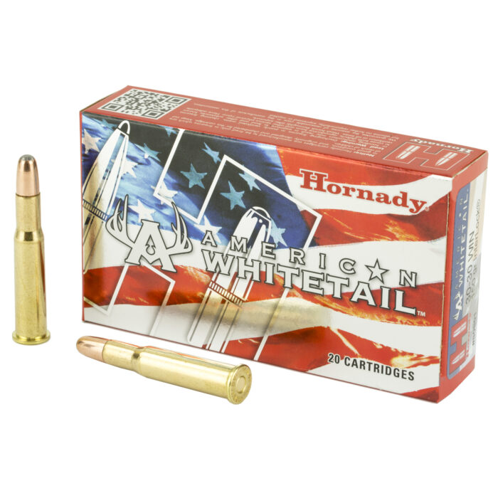Hornady American Whitetail 30-30 - Hornady American Whitetail 30-30 Winchester 150 Grain Round Nose Interlock – 20 Round Box