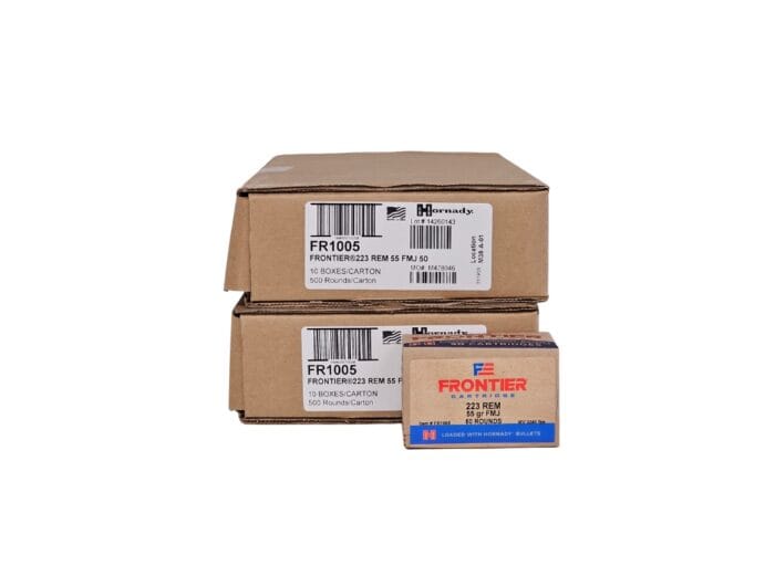 Hornady 223 Rem - Hornady .223 Rem 55 Grain Full Metal Jacket – 1,000 Rounds (2 CASES) FR1005