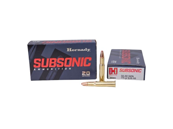 Hornady Sub-x .30-30 Win - Hornady SUB-X .30-30 Win 175 Grain FTX Subsonic – 20 Rounds (Box) 80809
