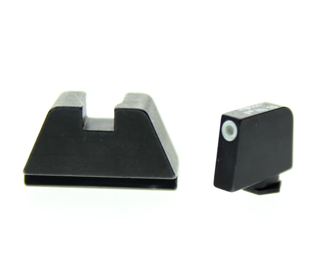 AMERIGLO: 1XL SUPPRESSOR SIGHT SET (.315″ TRITIUM-WHITE FRONT / .394″ BLACK REAR) GL-411