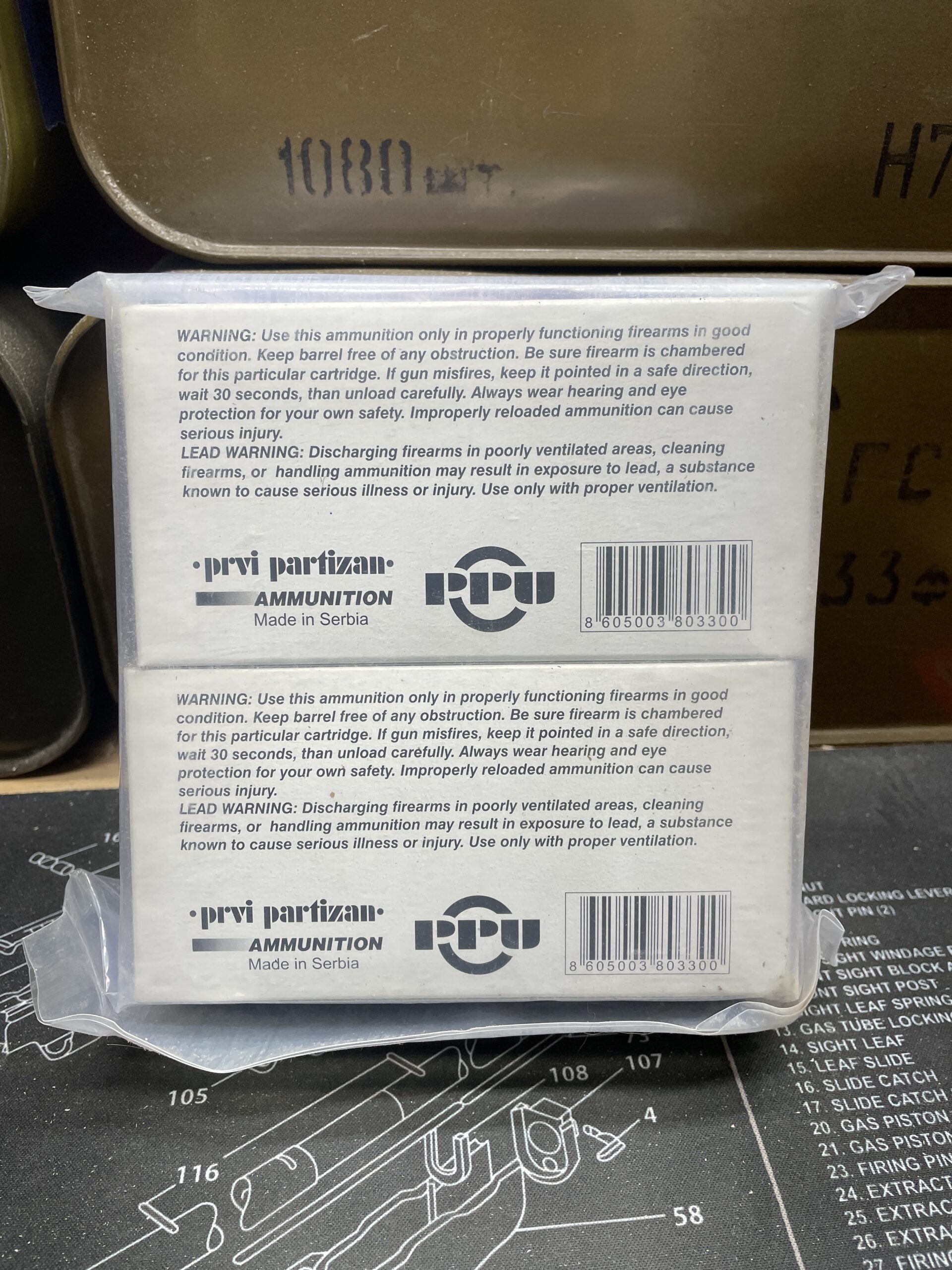 PPU 7.62x54R 149 Grain Brass Cased FMJ BT Ammo – 80 Round Sealed Battle Pack - Image 2