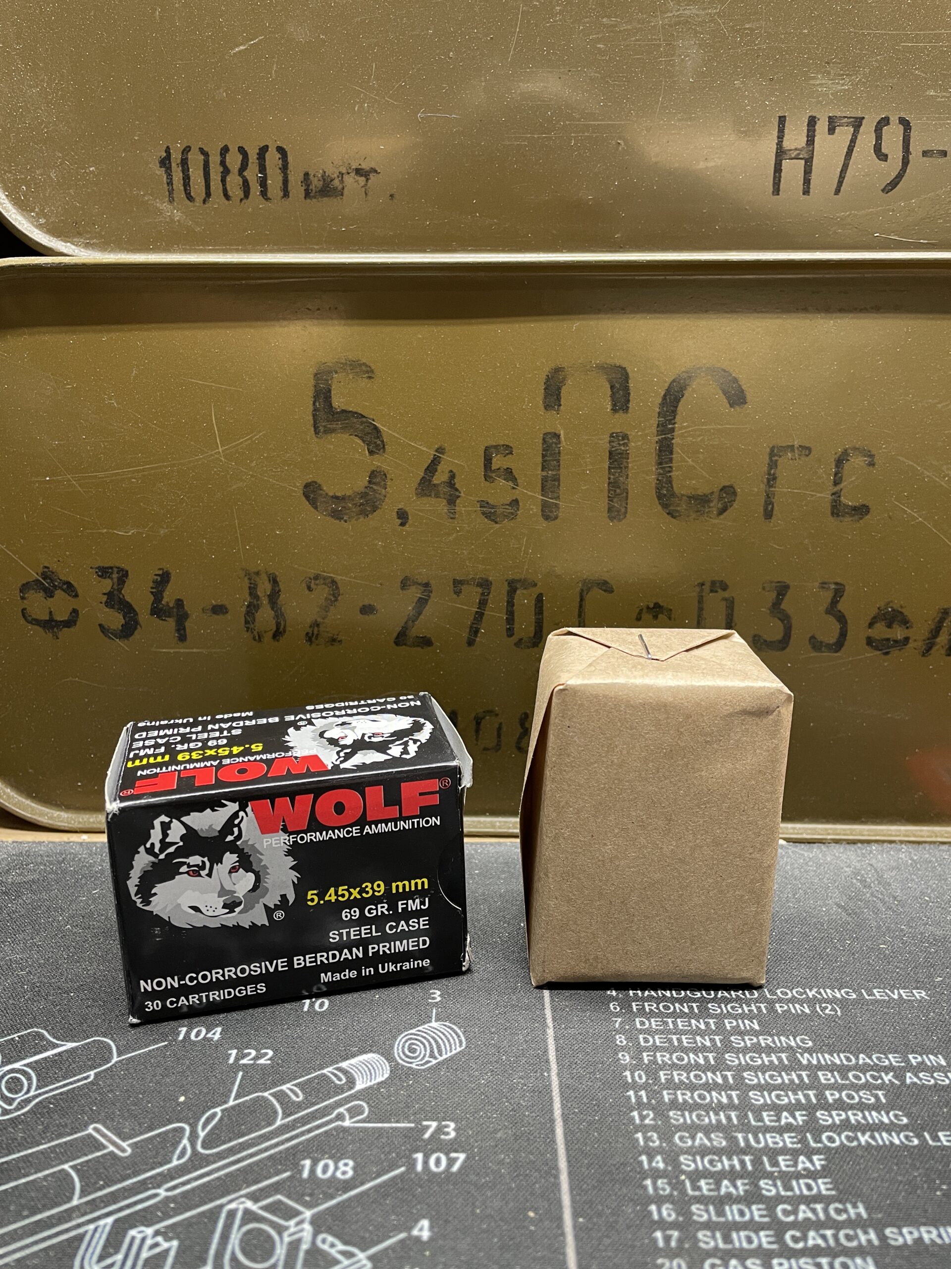 Wolf Ukraine 5.45x39mm Grain - Wolf Ukraine 5.45x39mm 69 Grain FMJ – 30 Rounds (NO TAX OUTSIDE OH) FREE SHIPPING ON $199+