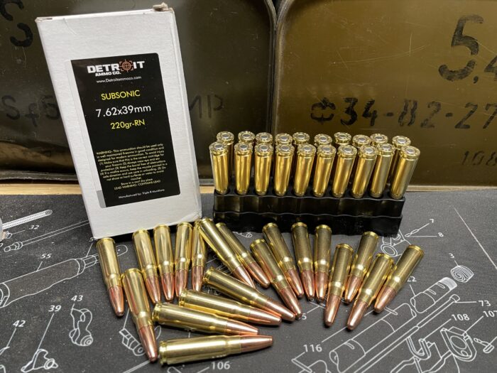 Subsonic 7.62x39mm Ammo Cycling - Subsonic 7.62x39mm Ammo Cycling Rifle 220gr 20/box FREE SHIPPING ON $19