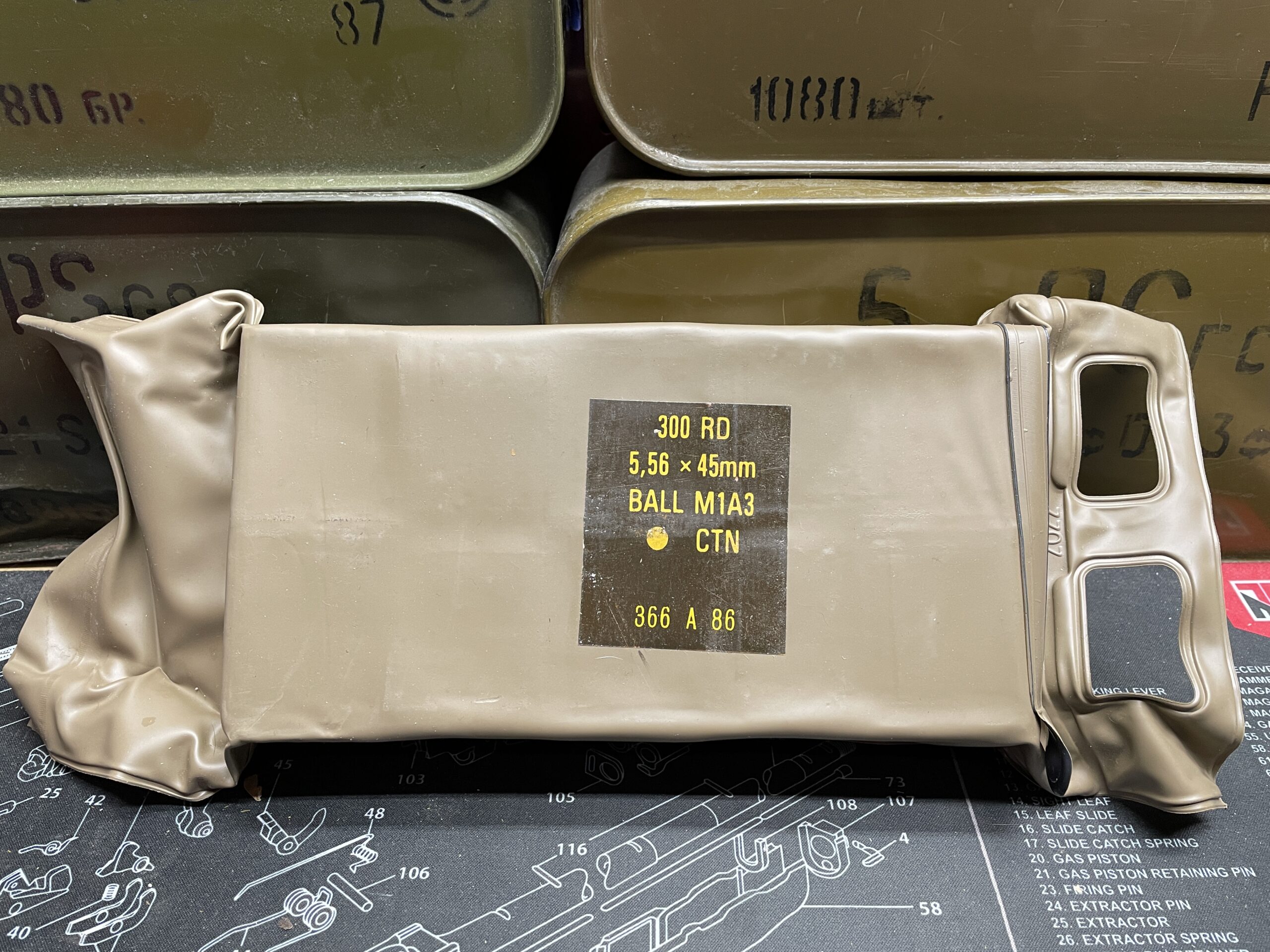 South African 5.56x45mm Battle - South African 5.56x45mm Battle Pack 300 Rounds Ammo 55 Grain Full Metal Jacket (NO TAX OUTSI