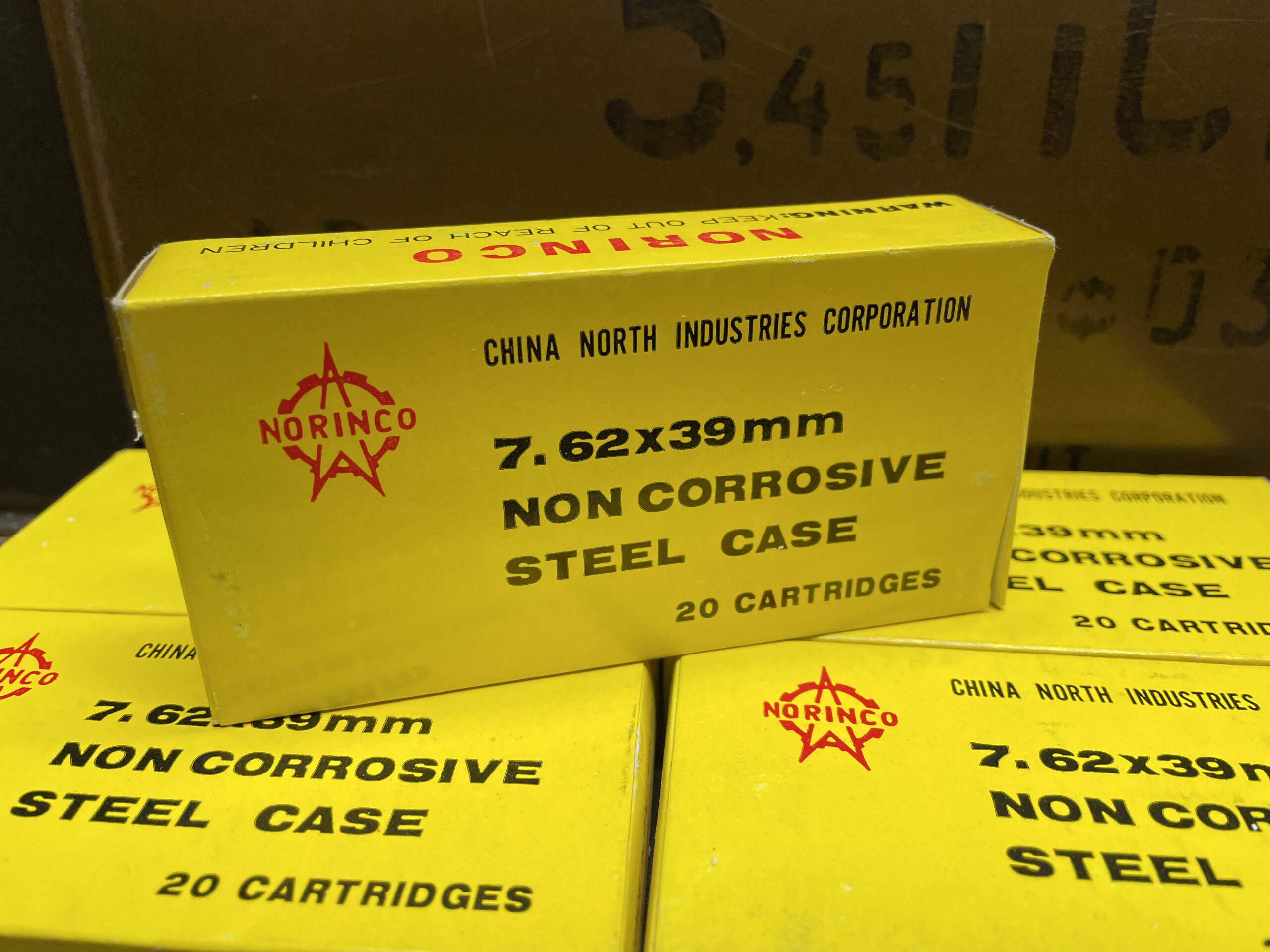 Norinco Bright Yellow Box - Norinco Bright Yellow Box 7.62x39mm 20 Rounds