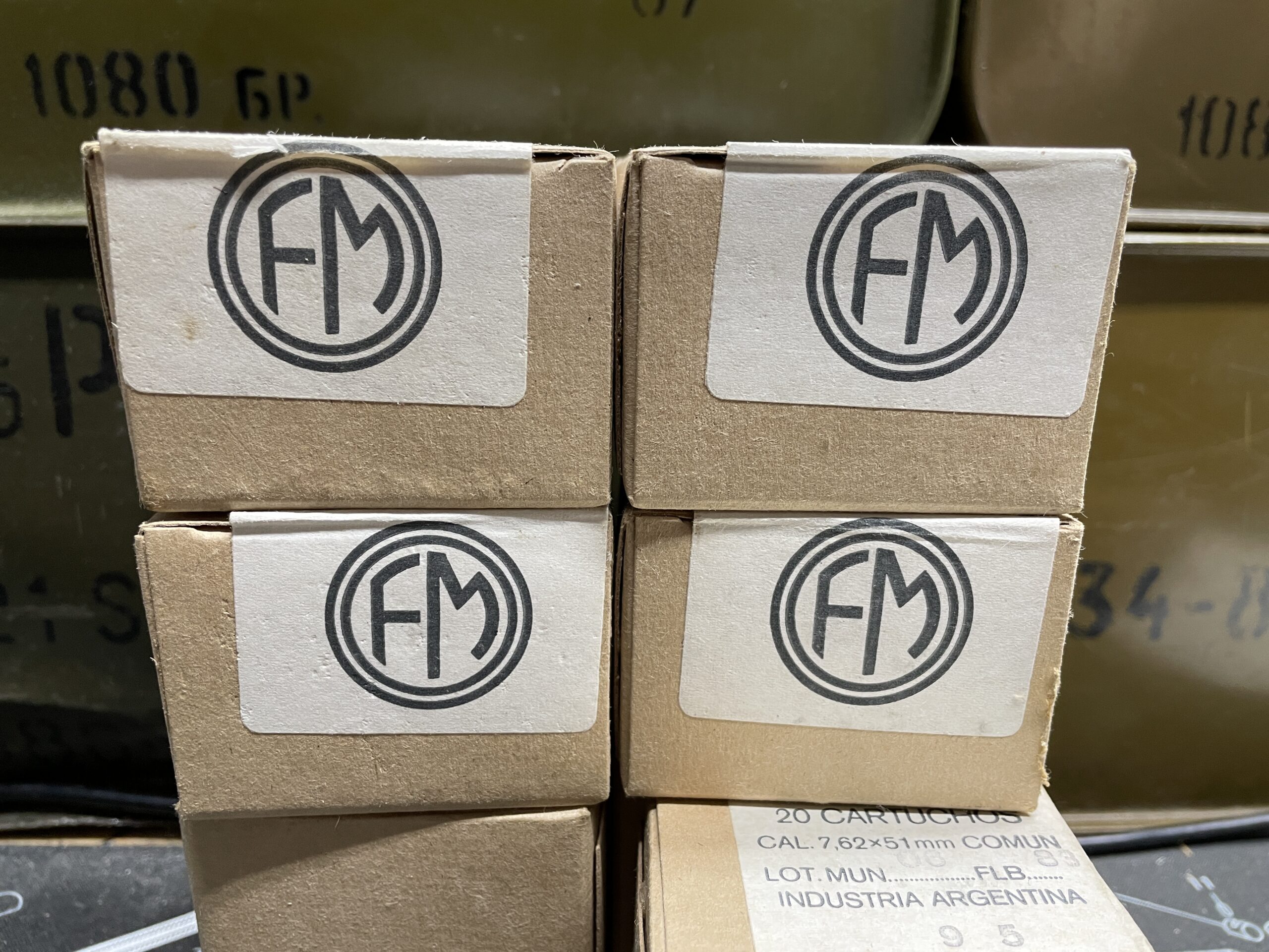 Argentina / Portuguese 7.62x51mm NATO Ammo 147gr FMJ Surplus Non-Corrosive 20 Rounds - Image 2