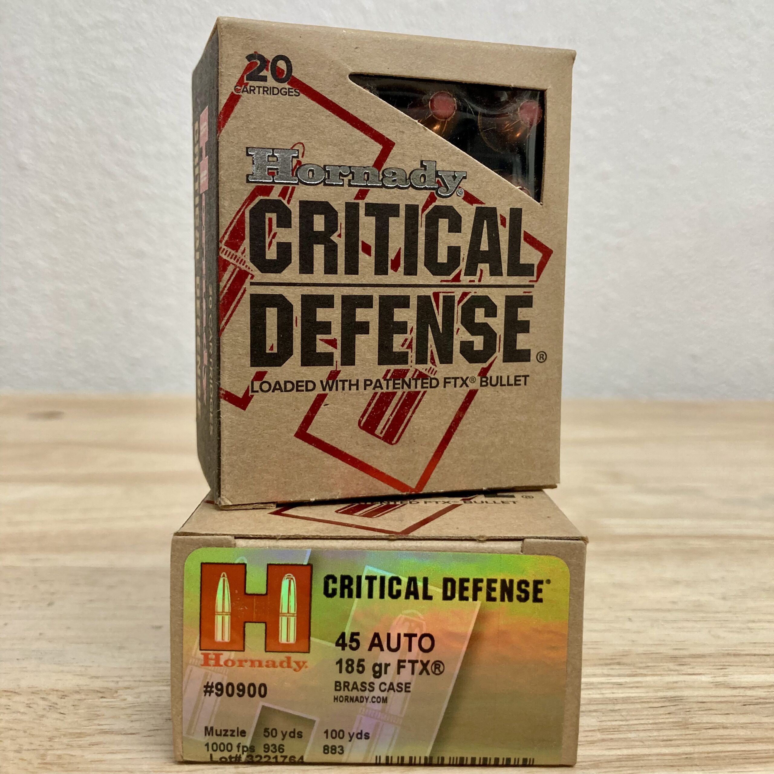 Hornady Critical Defense 45 Auto 185 GR FTX - Box of 20