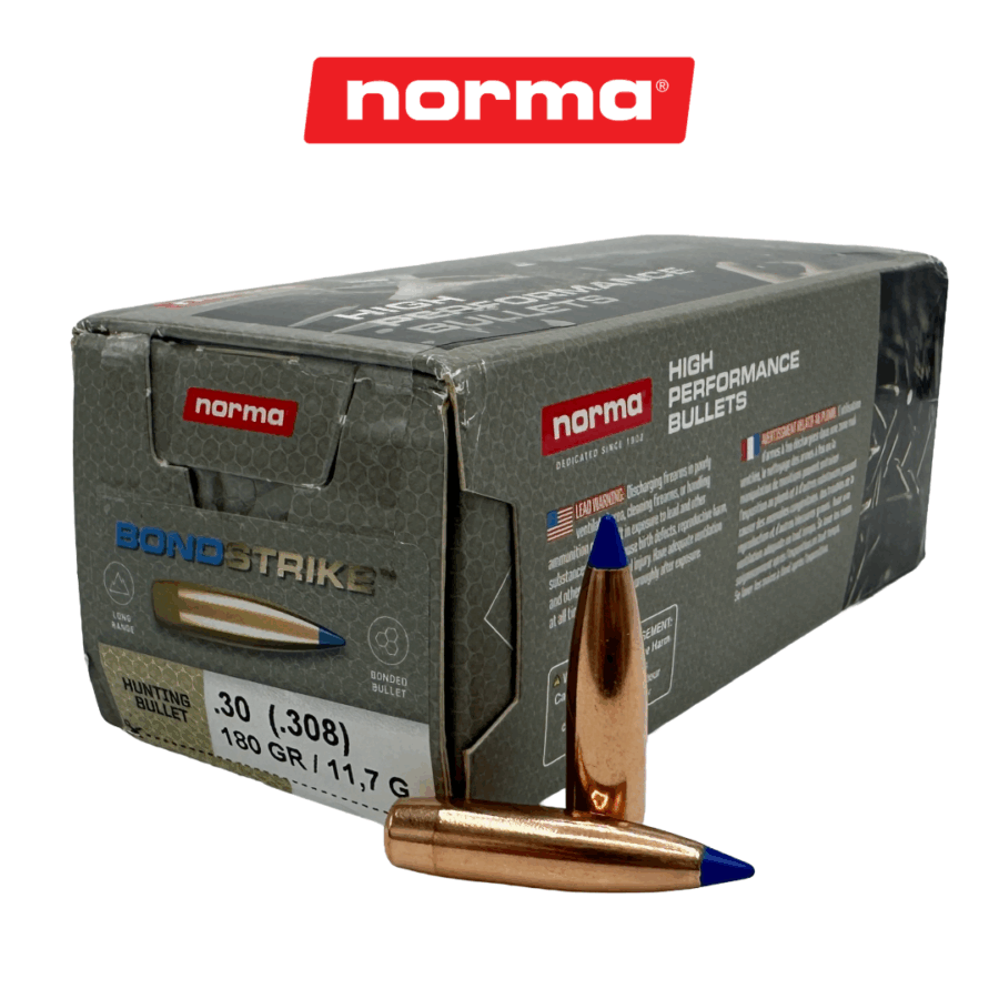 Norma Bondstrike Cal 180gr - Norma Bondstrike 30 Cal 180gr Bullets (100 ct)