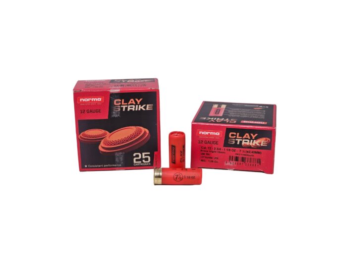 Norma Claystrike 12 Gauge 25 Rounds 5 - Norma CLAYSTRIKE 12 Gauge 2.75″ 1 1/8oz #7.5 Shot – 25 Rounds (Box) [NO TAX outside T