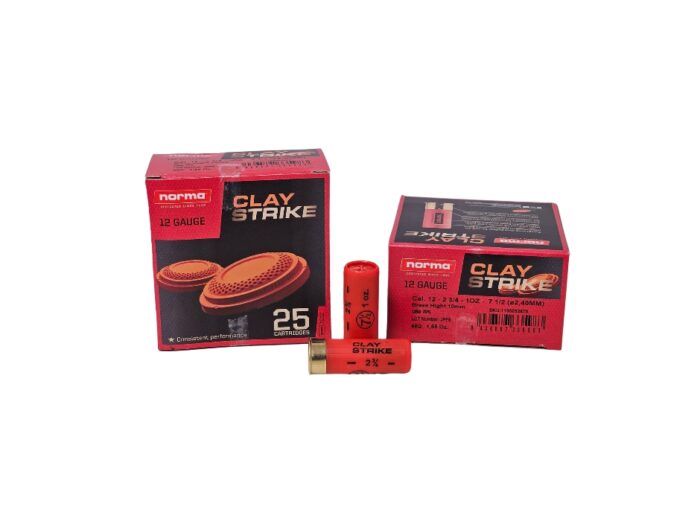 Norma Claystrike 12 Gauge 25 Rounds 5 213 - Norma CLAYSTRIKE 12 Gauge 2.75″ 1oz #7.5 Shot – 25 Rounds (Box) [NO TAX outside T
