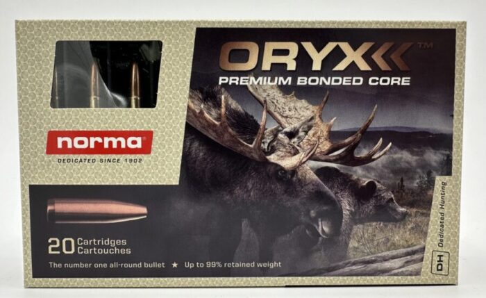Norma Whelen 250gr Oryx - Norma 35 Whelen 250gr Oryx – Premium Bonded Core – 20 Round Box