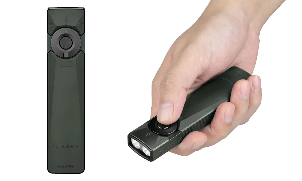 Olight Arkfeld Ultra 3-in-1 EDC Flashlight with O-aluminum | 5700K-6700K | Olive Grey