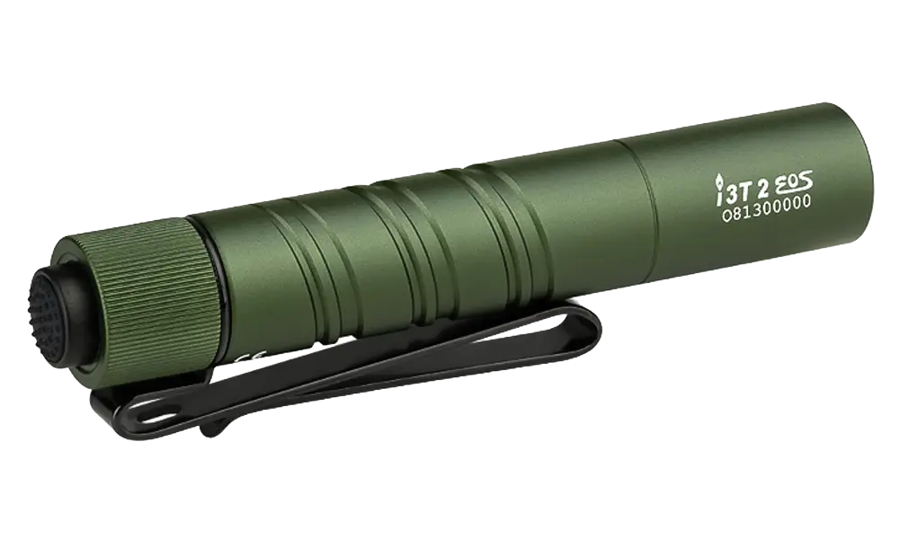 Olight i3T‑2 EOS Small EDC Flashlight | OD Green
