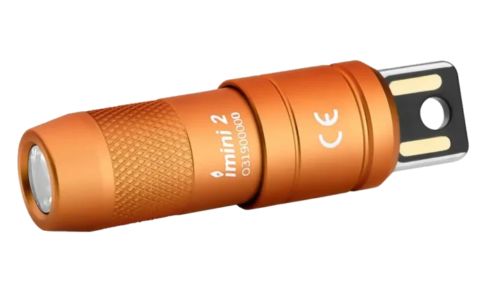 Olight iMini 2 Rechargeable Mini Flashlight | Orange