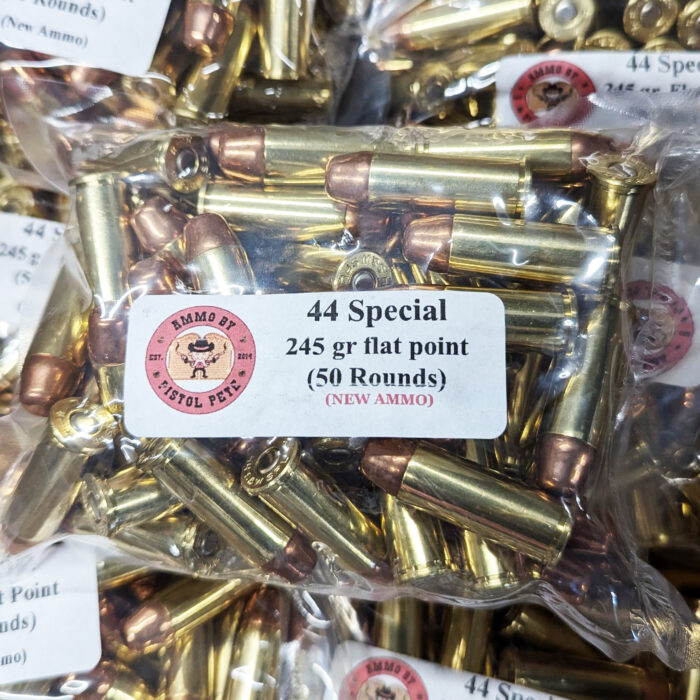 Ammo By Pistol Pete - 44 Special 245gr Flat Point (New Ammo) - 50 Round Pack (LOCAL PICKUP ONLY)
