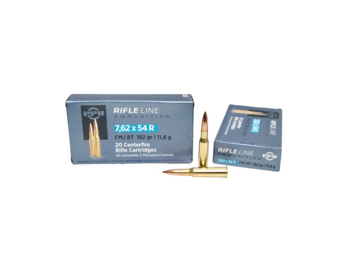 PPU 7.62x54r Grain Full - PPU 7.62x54R 182 Grain Full Metal Jacket – 20 Rounds (Box)