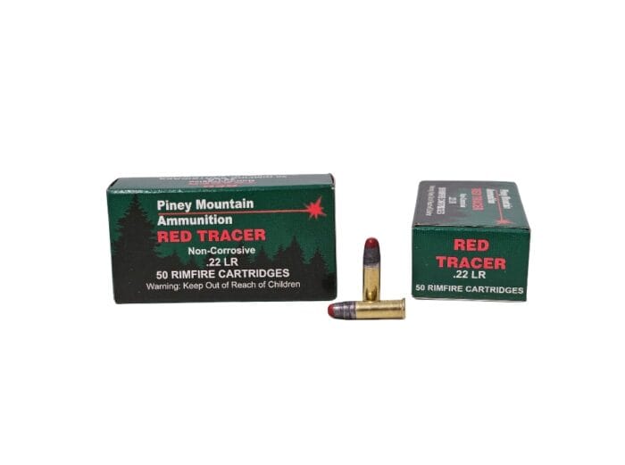 Piney Mountain .22LR RED Tracer 40 Grain – 50 Rounds (Box)