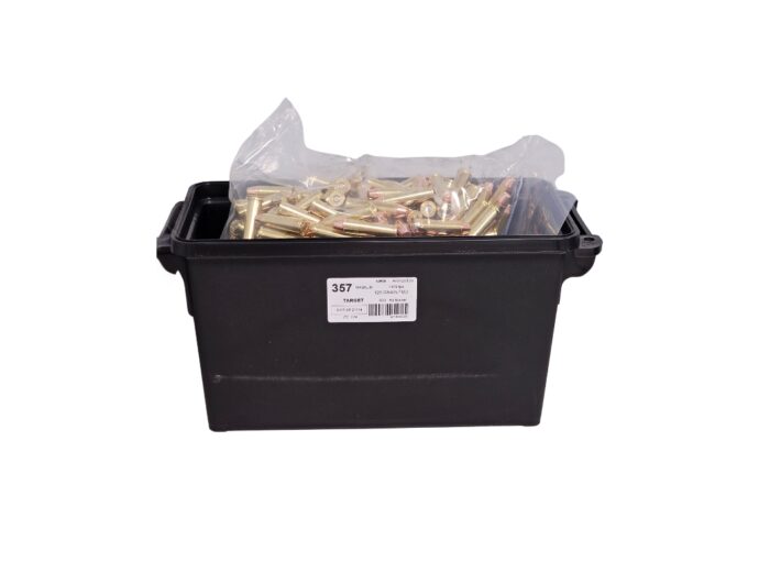 Precision One 357 Magnum 158gr - Precision One .357 Mag 158 Grain Full Metal Jacket – 500 Rounds (AMMO CAN)