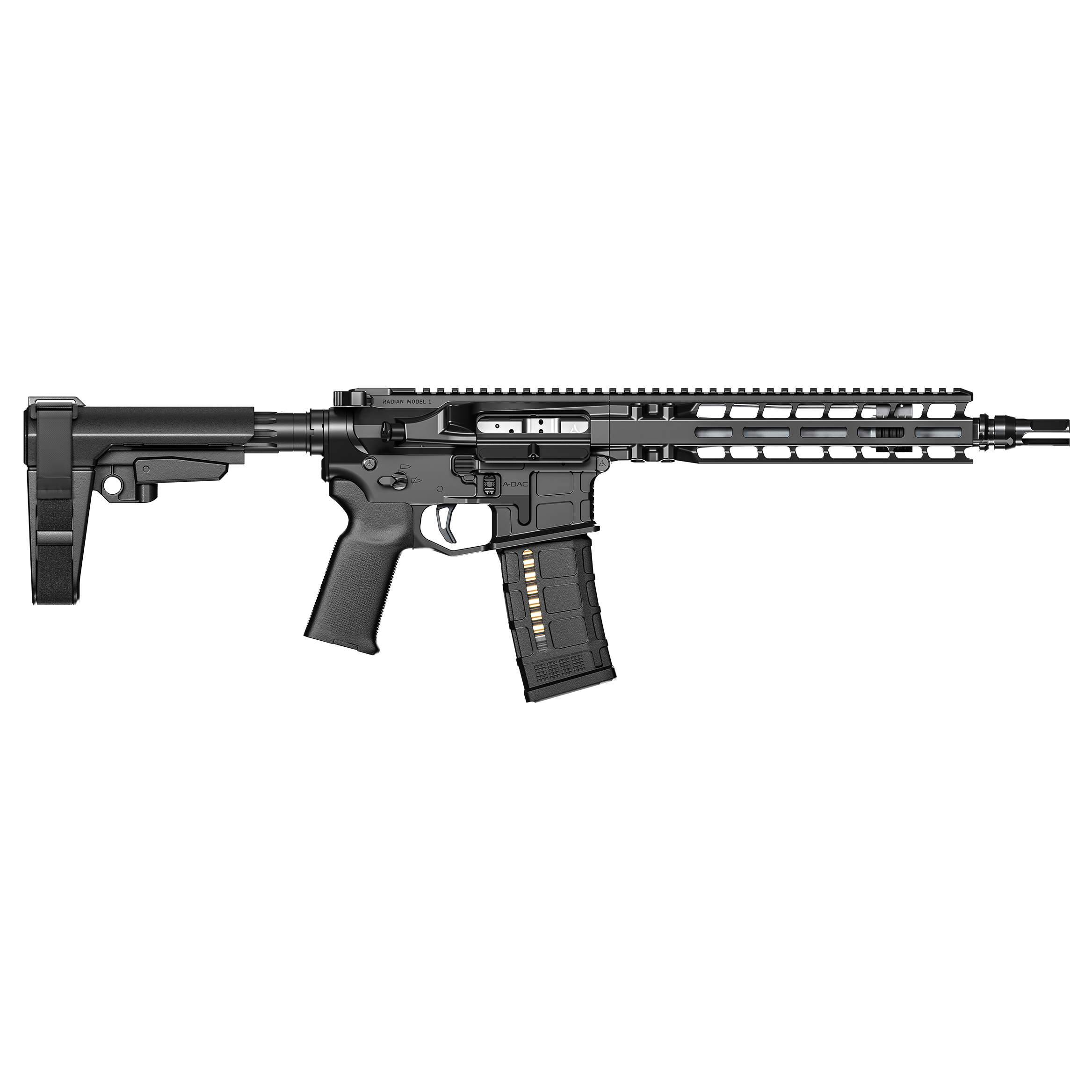 Radian Weapons Adac-15 Wylde - Radian Weapons Model 1 ADAC-15 .223 Wylde 10.5″ Pistol – Radian Black